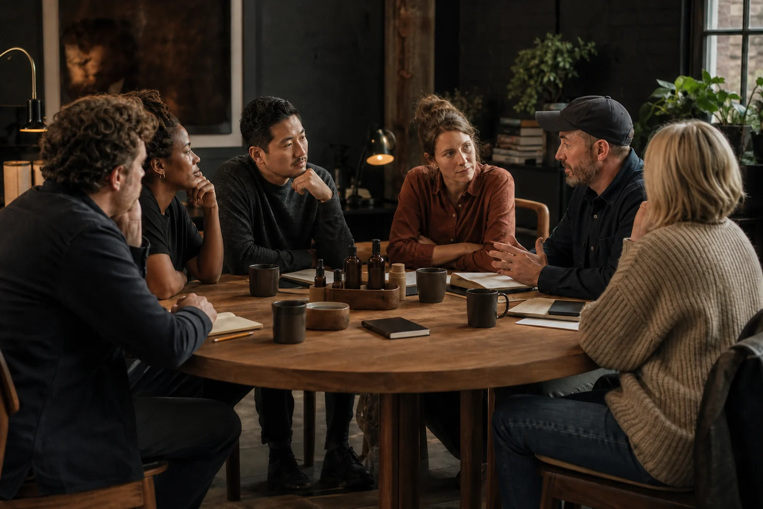Founders in a working roundtable conversation