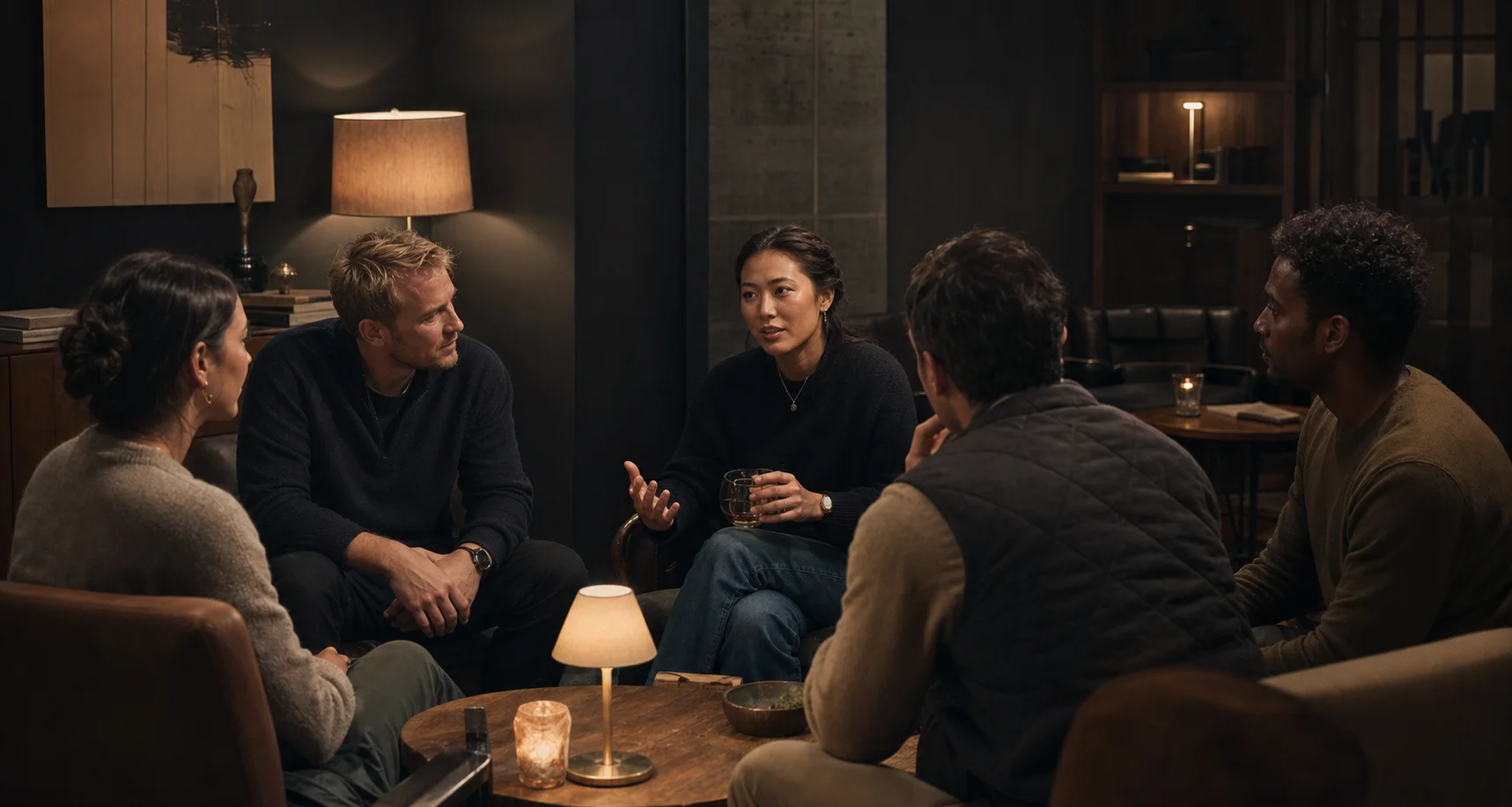 E-commerce founders and operators in conversation at a community gathering